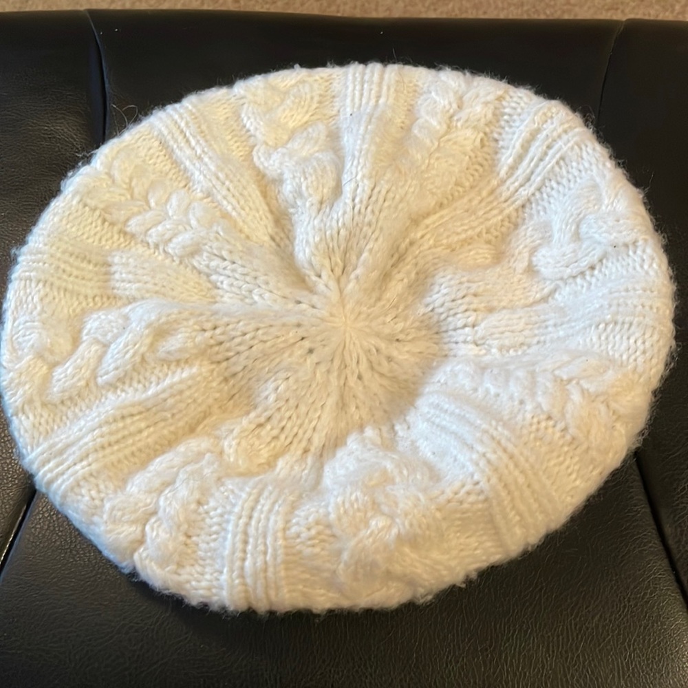 Soft off white hat by Preston of York one-size-fits-all